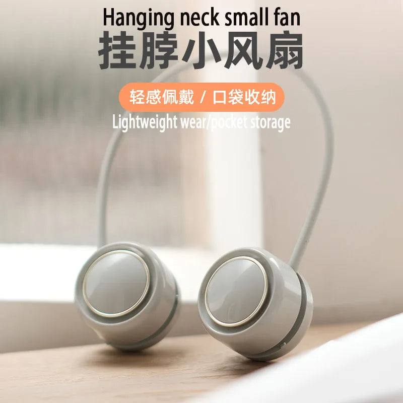 New Outdoor Hanging Neck Fan &ndash; USB Rechargeable Leafless