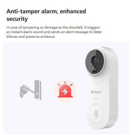 BR100PB2 - Wireless 2MP Video Intercom Door Bell With Camera