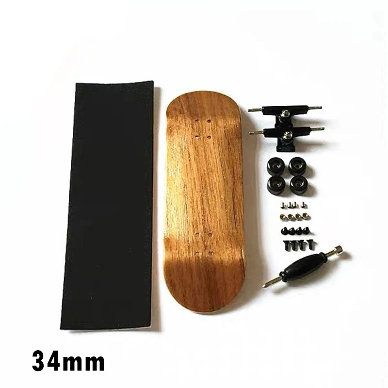 Maple Wooden Fingerboard Complete &ndash; Durable Mini Skateboard style B