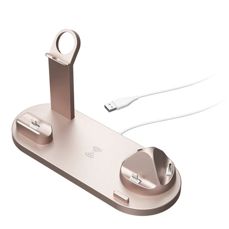 Opansten Wireless Charger Stand &ndash; Three Ports Fast Charging White