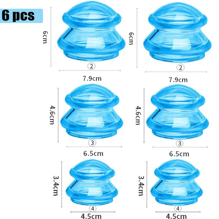 Anti-Cellulite Silicone Suction Cup &ndash; Eco Friendly Reusable GT06-BL