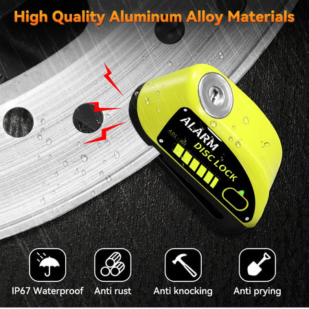 Extractme Motorcycle Alarm Disc Brake Lock &ndash; 110dB Alarm