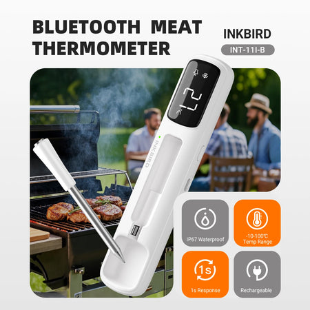 INKBIRD INT-11I-B Mini Wireless Meat Thermometer &ndash; Fast Read