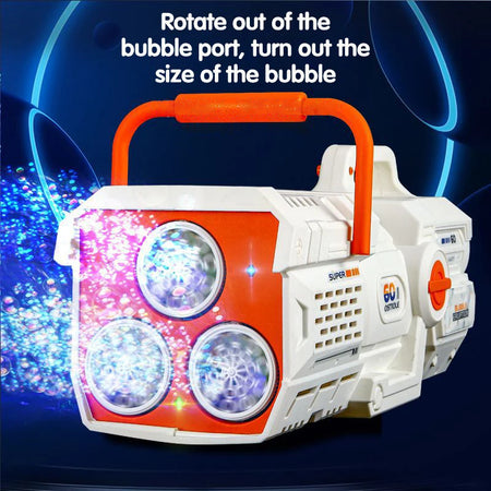 60 Hole Electric Bubble Gun &ndash; Automatic Bubble Blowing Fun