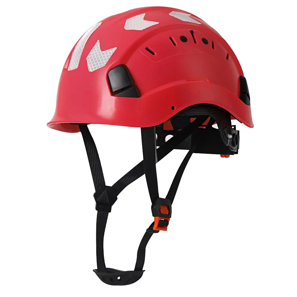 SF06 CE Construction Safety Helmet &ndash; Reflective Stickers Red
