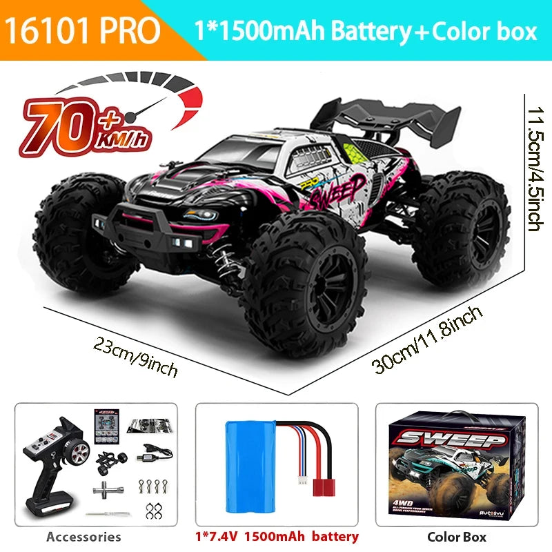 4WD RC Car 1:16 High Speed Off Road Truck &ndash; Ultra Brushless 16101Pro Red