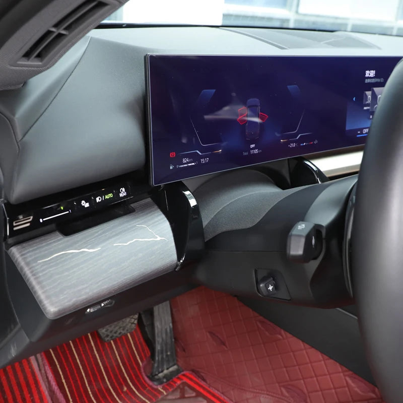 Tampa Central do Ecrã em Fibra de Carbono ABS para BMW Série 5 G60