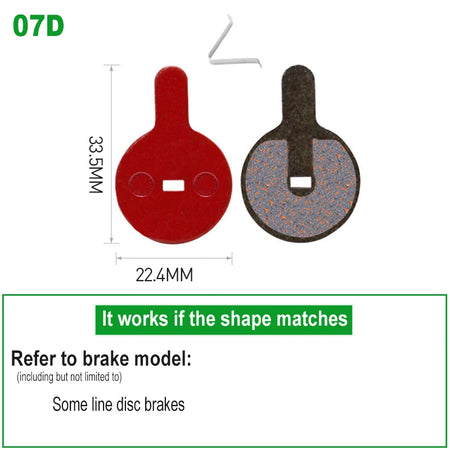 1 Pair SemiMetallic Hydraulic Disc Brake Pads &ndash; Shimano SRAM