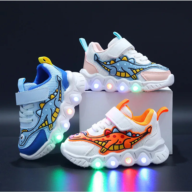 Luminous Breathable Sneakers for Kids - LED Light Up Non-slip Shoes
