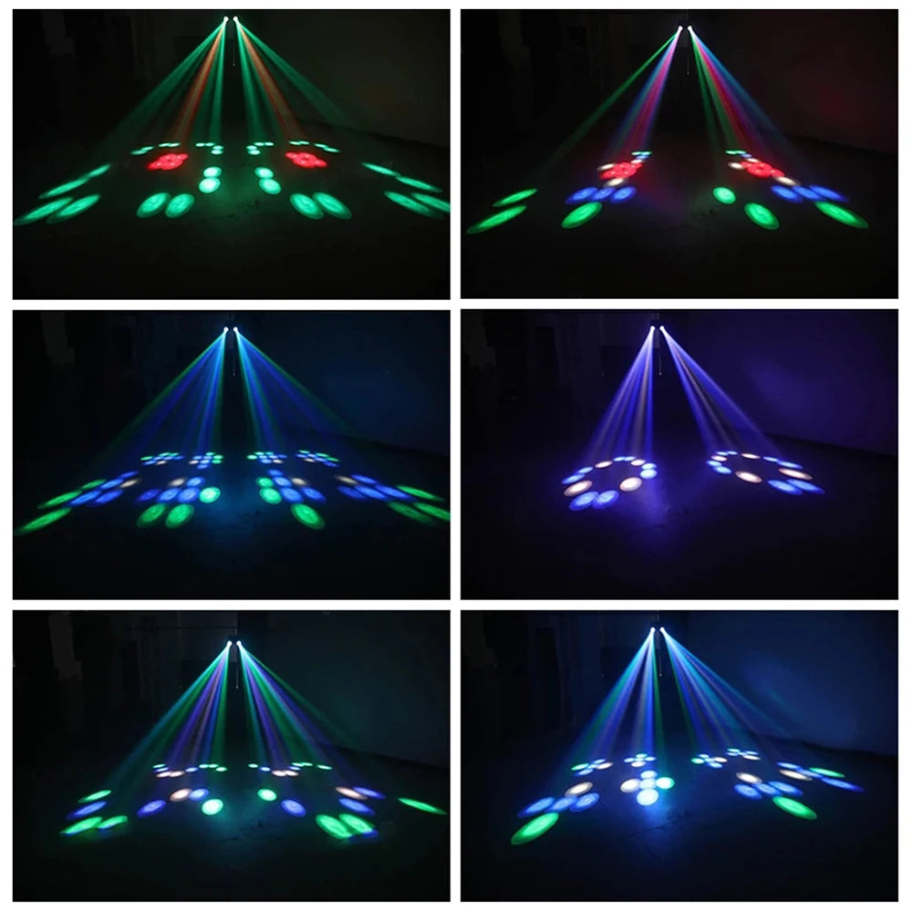 Stage DJ Light Double Headed Airship - 128 RGBW LEDs