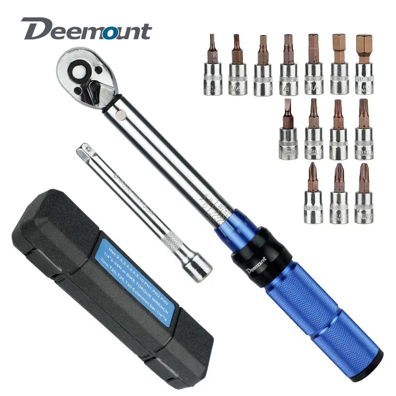 Deemount 1/4 Inch Drive Click Torque Wrench &ndash; Precision Torque Adjustment