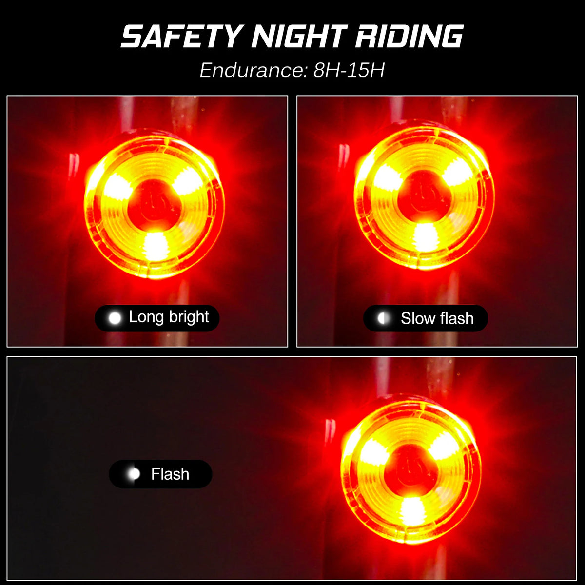 Lixada Bike Tail Light &ndash; Ultra Bright 200 Lumen Output