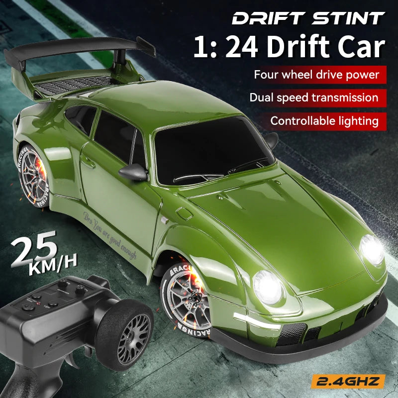 2.4G 4WD 1:24 RC Drift Racing Car - Full Throttle Pro
