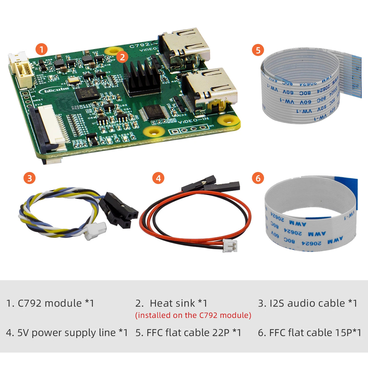 C792 HDMI Compatible to CSI and I2C Bridge Adapter &ndash; 4K at 60Hz Loop Out C792
