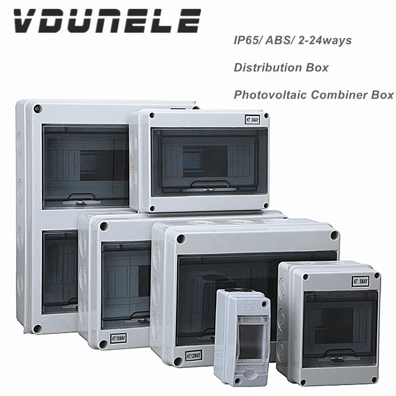 IP65 Waterproof Distribution Box for DC Breaker - HT-2-24WAY