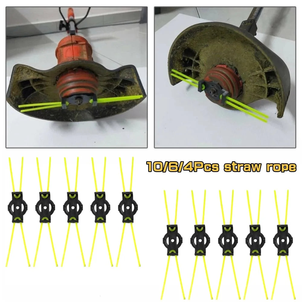 Simple Straw Rope Mower Head &ndash; Wear-Resistant Outdoor Garden Accessory