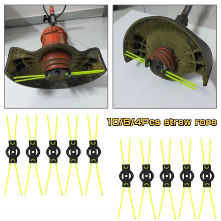 Simple Straw Rope Mower Head &ndash; Wear-Resistant Outdoor Garden Accessory