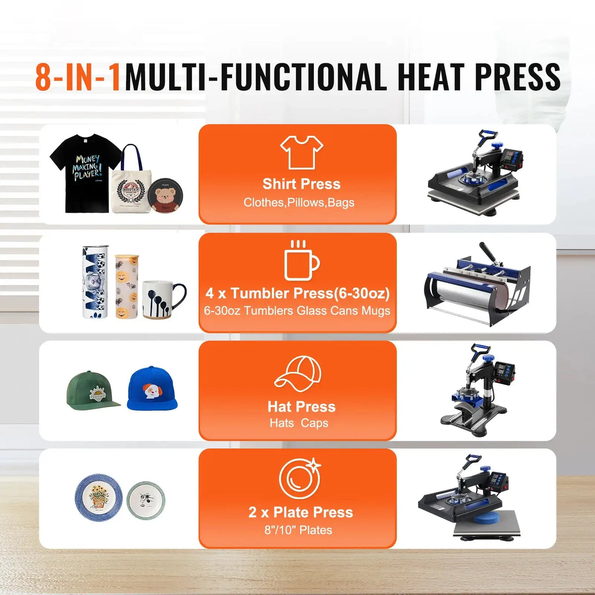 30oz Tumbler Heat Press 360 Swing Away Digital