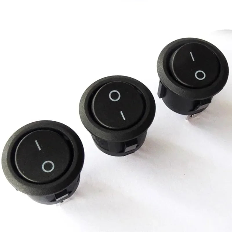 12V Round Rocker Switch &ndash; Reliable ON/OFF Control for Camper Vans and Caravans