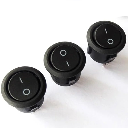 12V Round Rocker Switch &ndash; Reliable ON/OFF Control for Camper Vans and Caravans