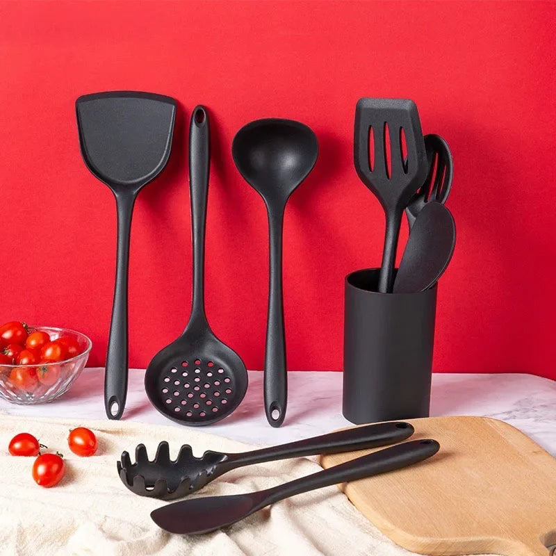 Silicone Kitchenware Cooking Set &ndash; Eco-Friendly Non-Stick Utensils