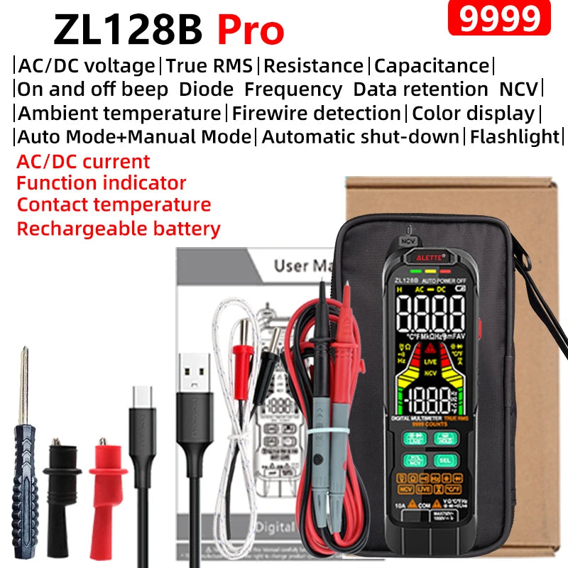 BSIDE Voltage Tester 3-Results Display &ndash; Non-Contact Adjustable Sensitivity ZL128B charging PRO / CHINA