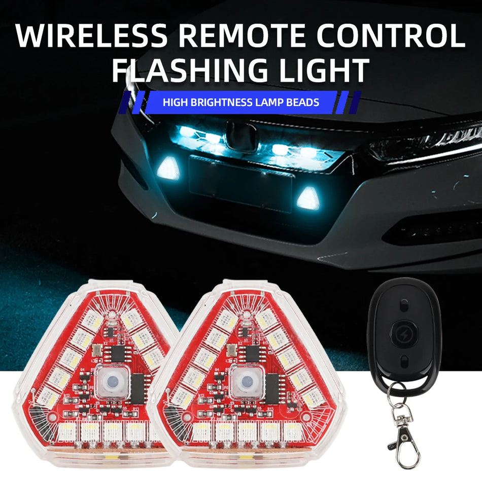 1/2in1 LED Mini Strobe Light &ndash; Multicolor Wireless Warning Signal