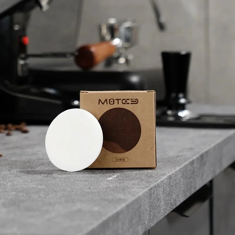 Coffee Machine Handle Round Filter Paper &ndash; Eco-Friendly and Stocked 100Pcs 53mm