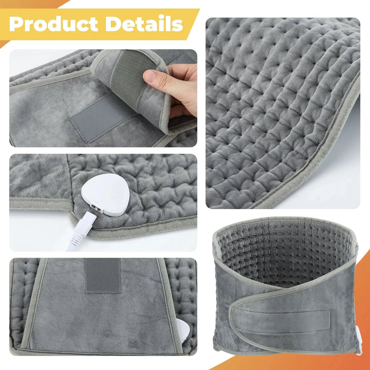 Electric Heating Waist Belt Warm Pad With Heat Control