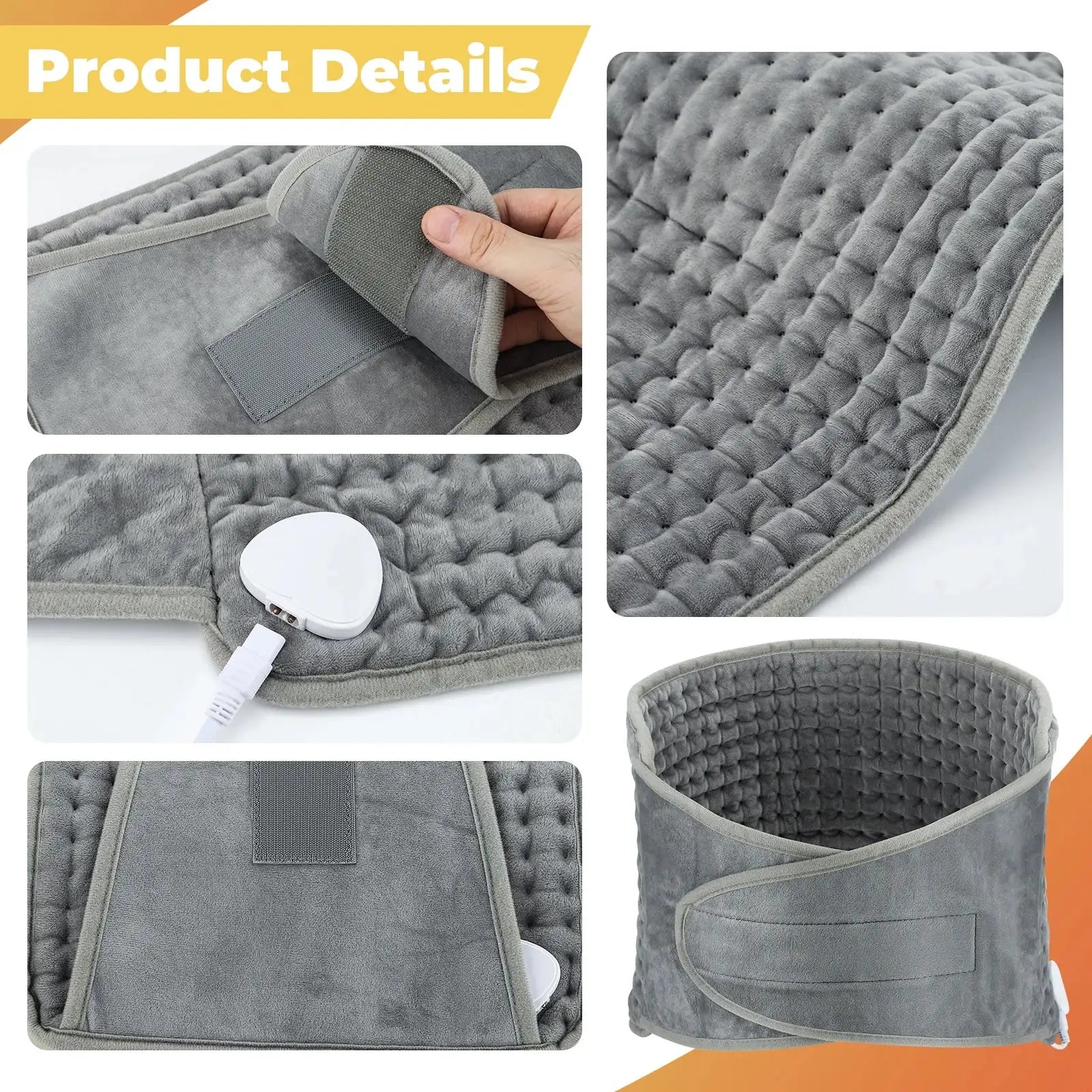 Electric Heating Waist Belt Warm Pad With Heat Control