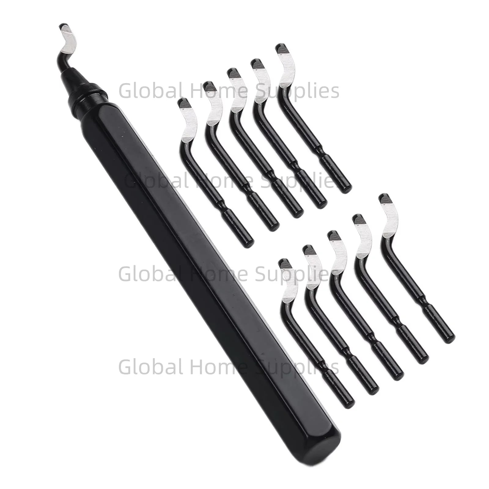 Deburring Tool RB1000 with 10 HSS Blades for Metal, Plastic, and More Black RB1000 Set