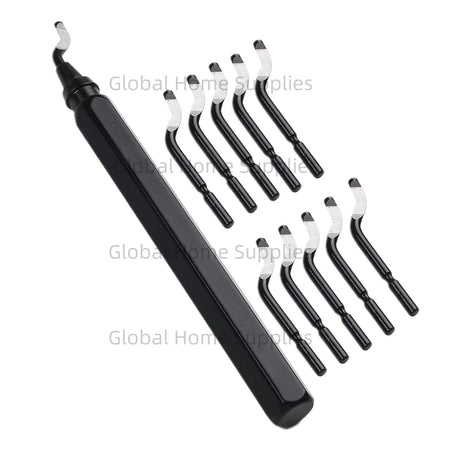Deburring Tool RB1000 with 10 HSS Blades for Metal, Plastic, and More Black RB1000 Set