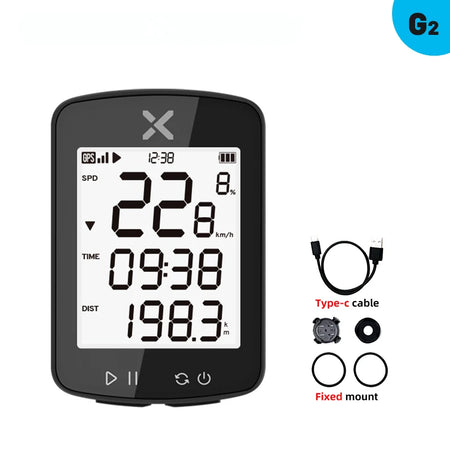 XOSS G2 Plus Bike Computer &ndash; Waterproof Wireless GPS Cycling Speedometer G2