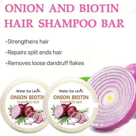 Onion and Biotin Shampoo Soap &ndash; Moisturizing and Smoothing Formula