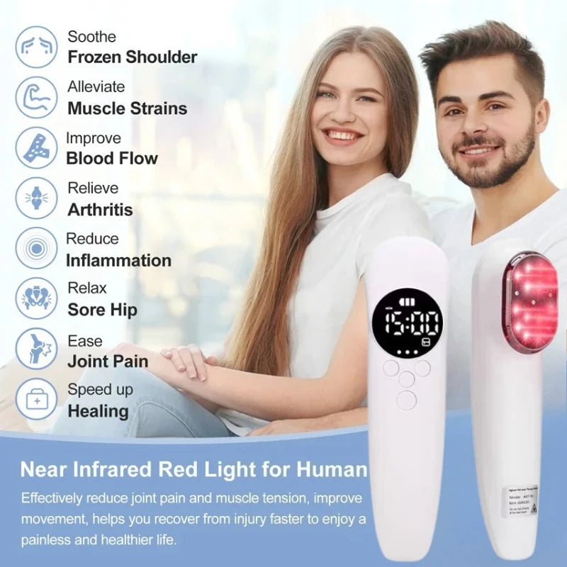 Handhållen 650nm 808nm kall laser för muskelreparation och djurens smärta 