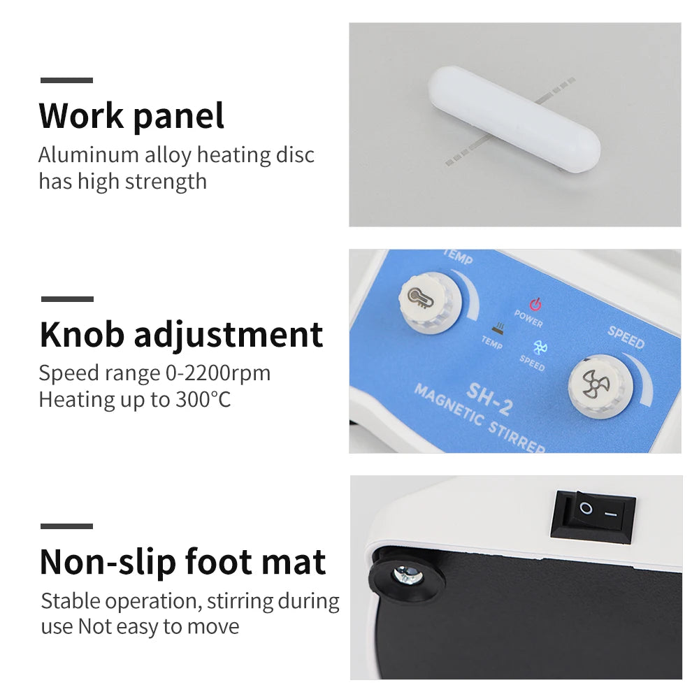 SH-2 Laboratory Magnetic Stirrer &ndash; Digital LCD Display