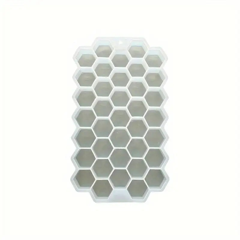 Silicone Ice Cube Trays &ndash; Eco-Friendly Honeycomb Design Clear