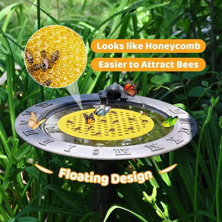 Floating Bee Island Honeycomb Bee Waterer - EVA Buoyancy