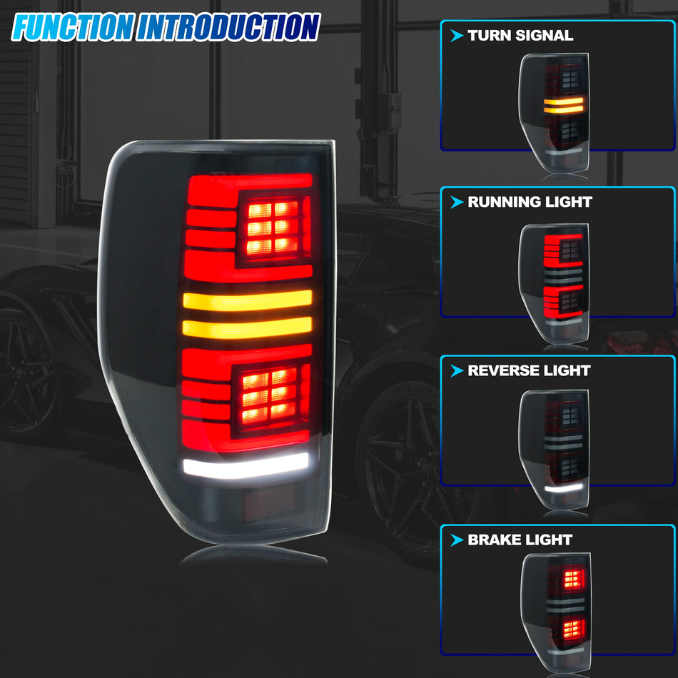 Ford Ranger T7 PX MK1 MK2 LED Tail Lights With Dynamic Turn Signals