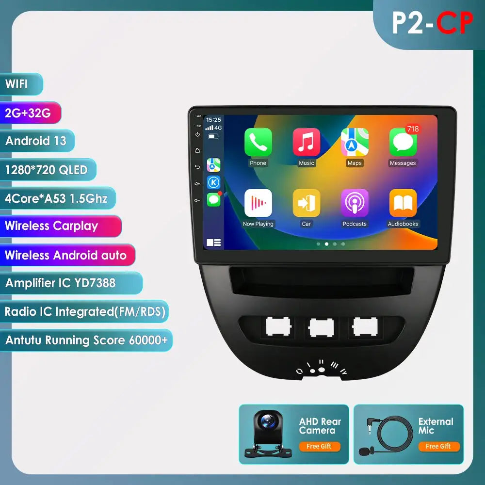 Ossure 8581 Android Car Radio &ndash; Wireless CarPlay Ready P2CP rearcam / spain