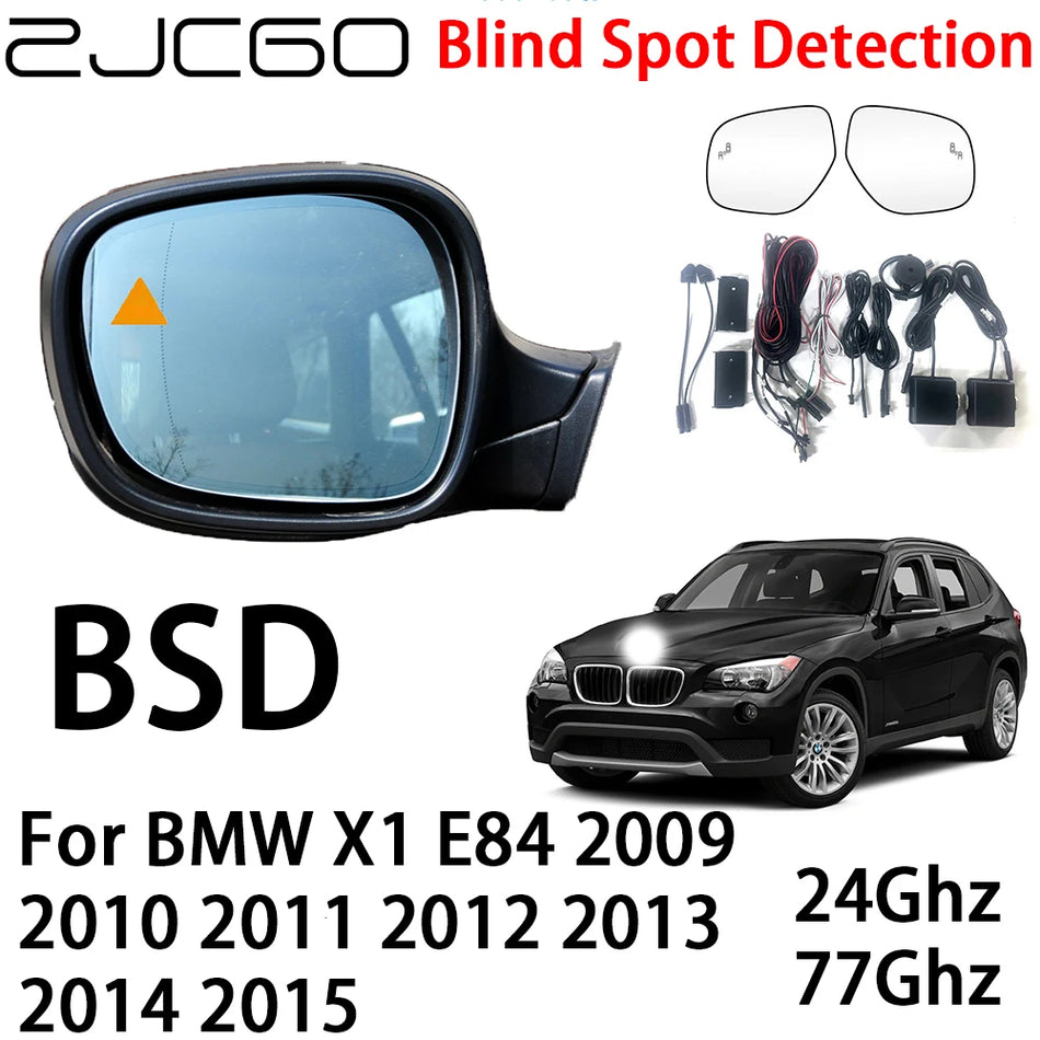 Sistema de Aviso por Radar de Ponto Cego para BMW X1 E84 Dois Radars Mmwave de 24G/72G Hz, Alerta de Condução Segura Montado no Para-choques Traseiro