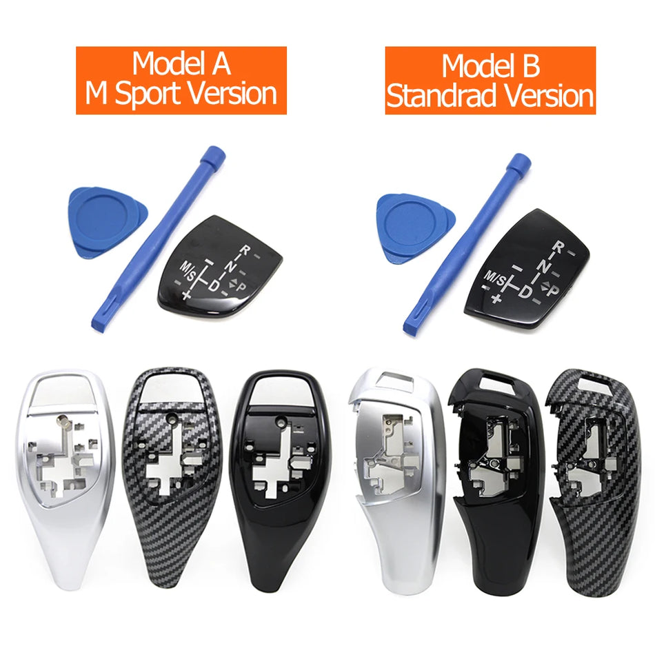 Gear Shift Knob Panel Cover For BMW F Chassis ABS With PC ABS Coating Replacement Interior Trim