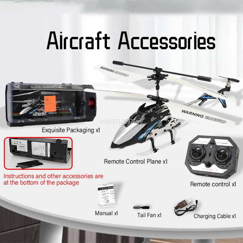 HN 3.5CH Remote Control Helicopter with USB Charging for Kids