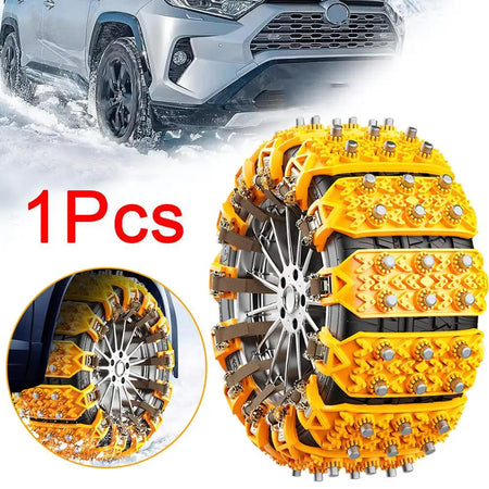 Car Snow Chains &ndash; Heavy Duty Anti Skid Performance Pro Plus