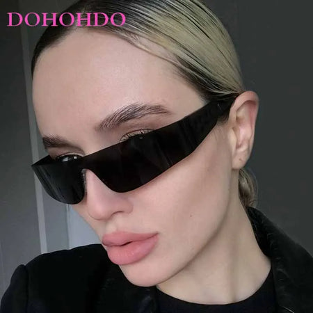 Punk Frameless Y2K Sunglasses for Ultimate Sun Protection