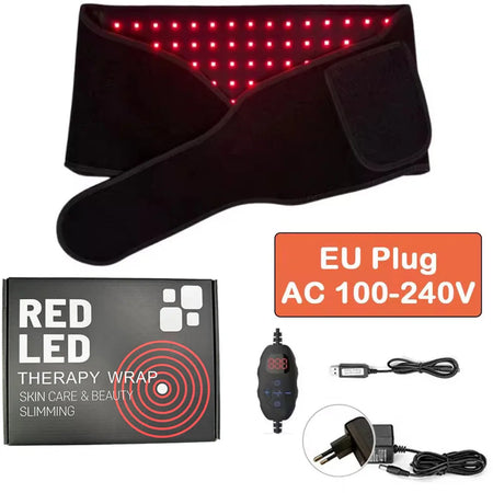 Red Light Therapy Belt &ndash; Back Shoulder Waist Pain Relief EU Plug With Box