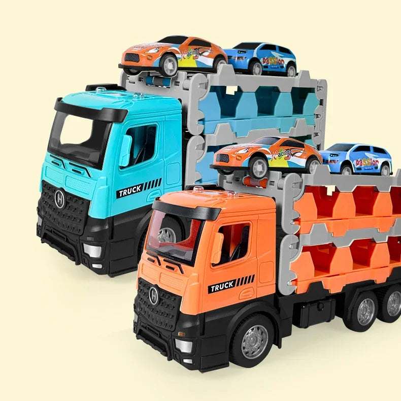 Transporter Folding Track Truck &ndash; Diecast Alloy Mini Car