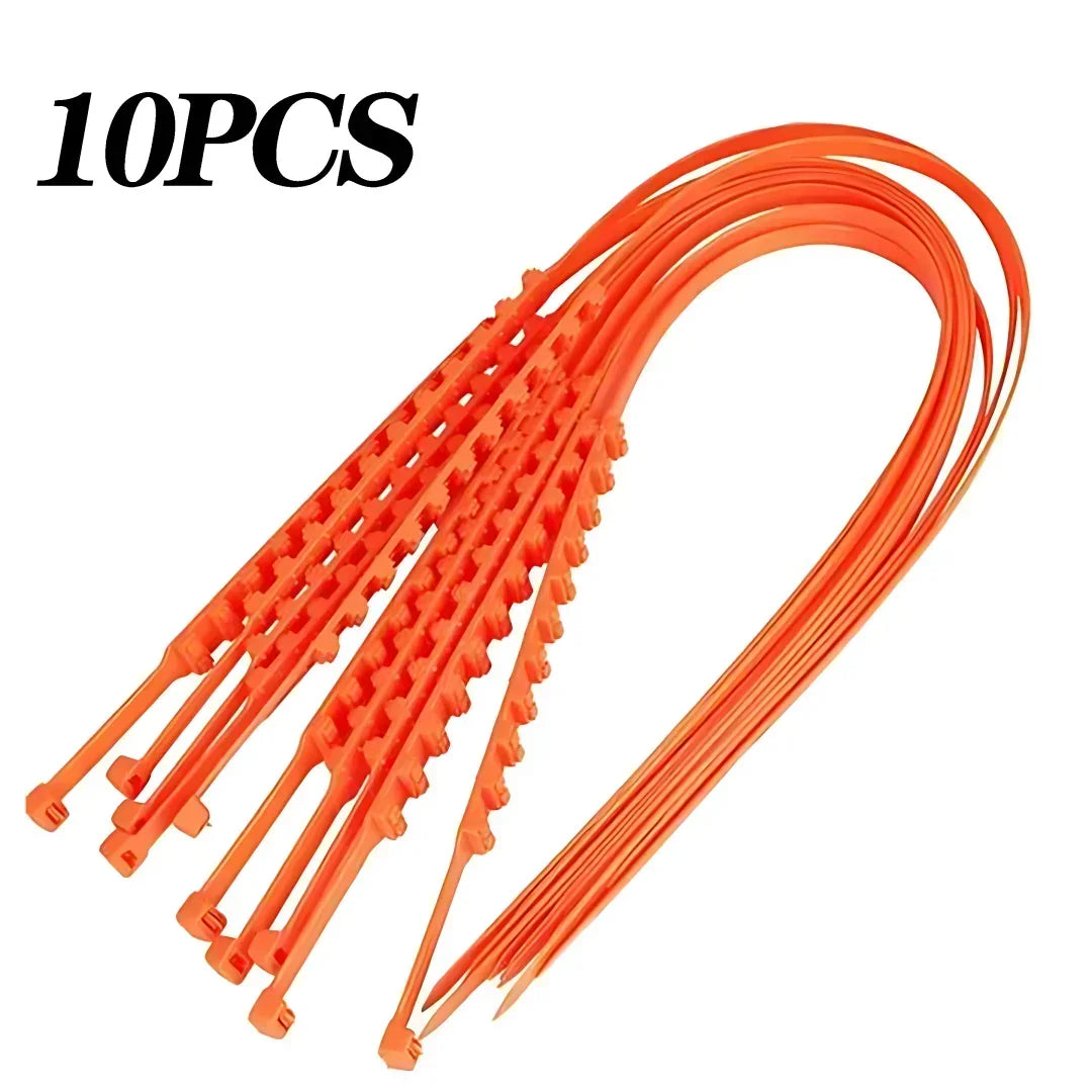Anti Skid Snow Chains - Double Grooves For Traction 10PCS