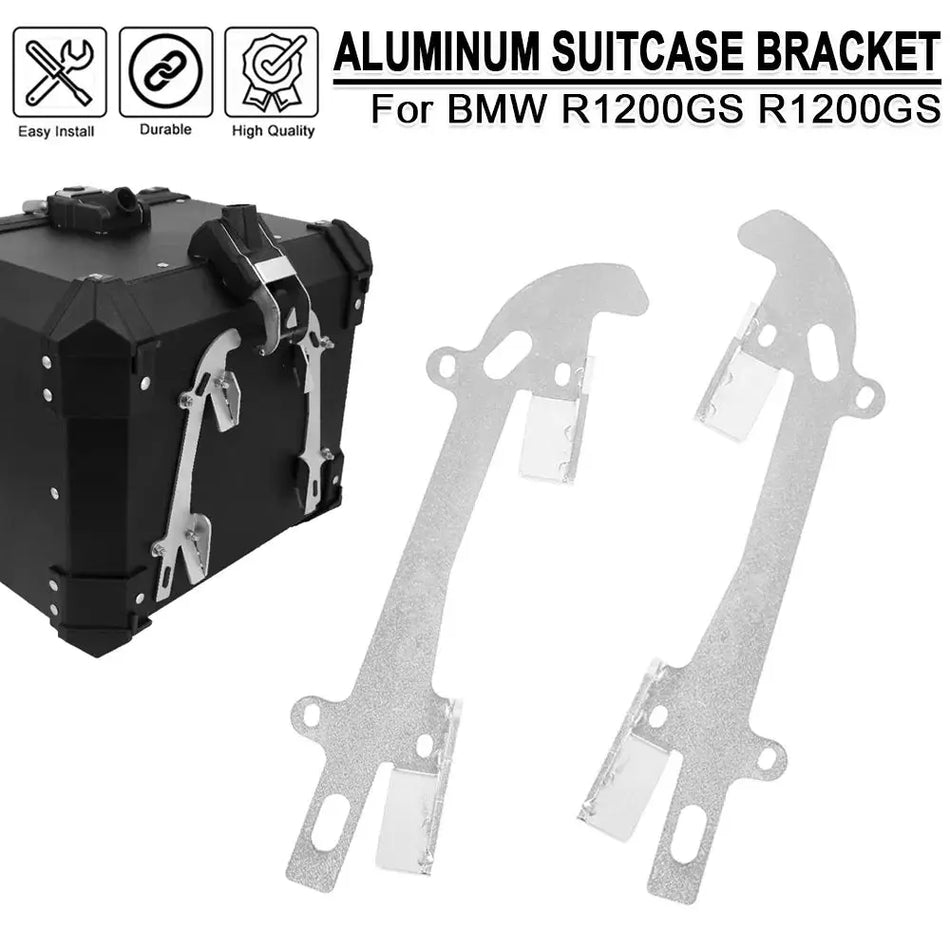 For BMW R1200GS Adventure R1250GS R1200 GS ADV GS1200 Motorcycle Aluminum Suitcase Bracket Top Case Pannier Mounting Plate Rack by InterCyprus Trading Ltd