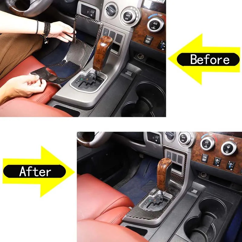 Moldura exterior de fibra de carbono para Toyota Tundra 2007 a 2013